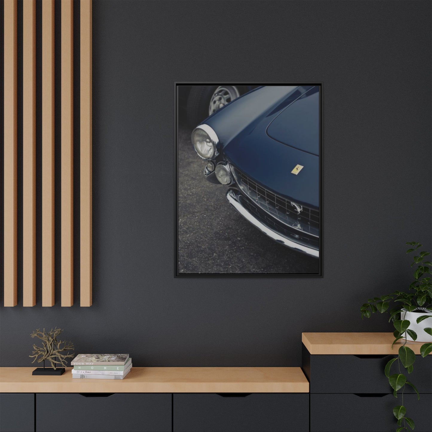 Dark Blue Ferrari ArtWork