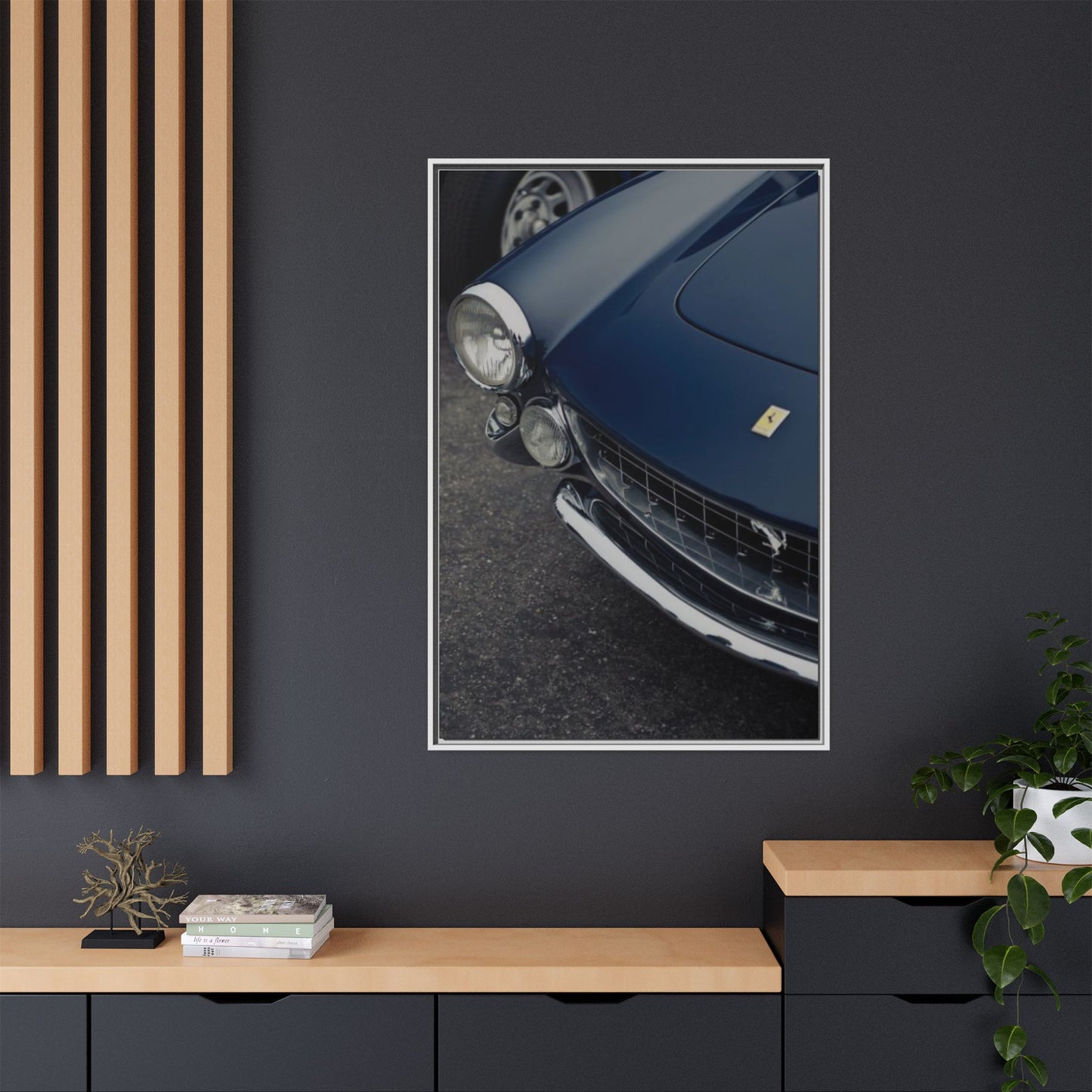 Dark Blue Ferrari ArtWork