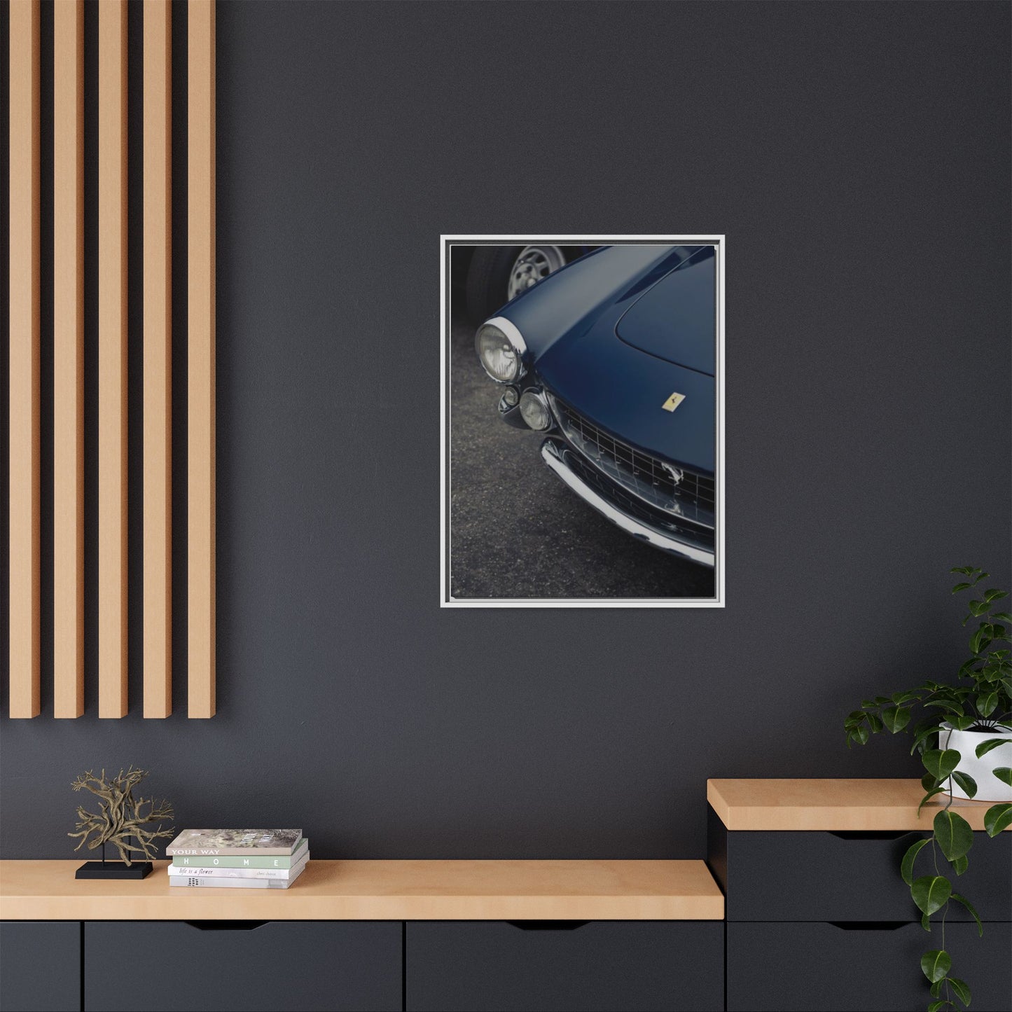 Dark Blue Ferrari ArtWork