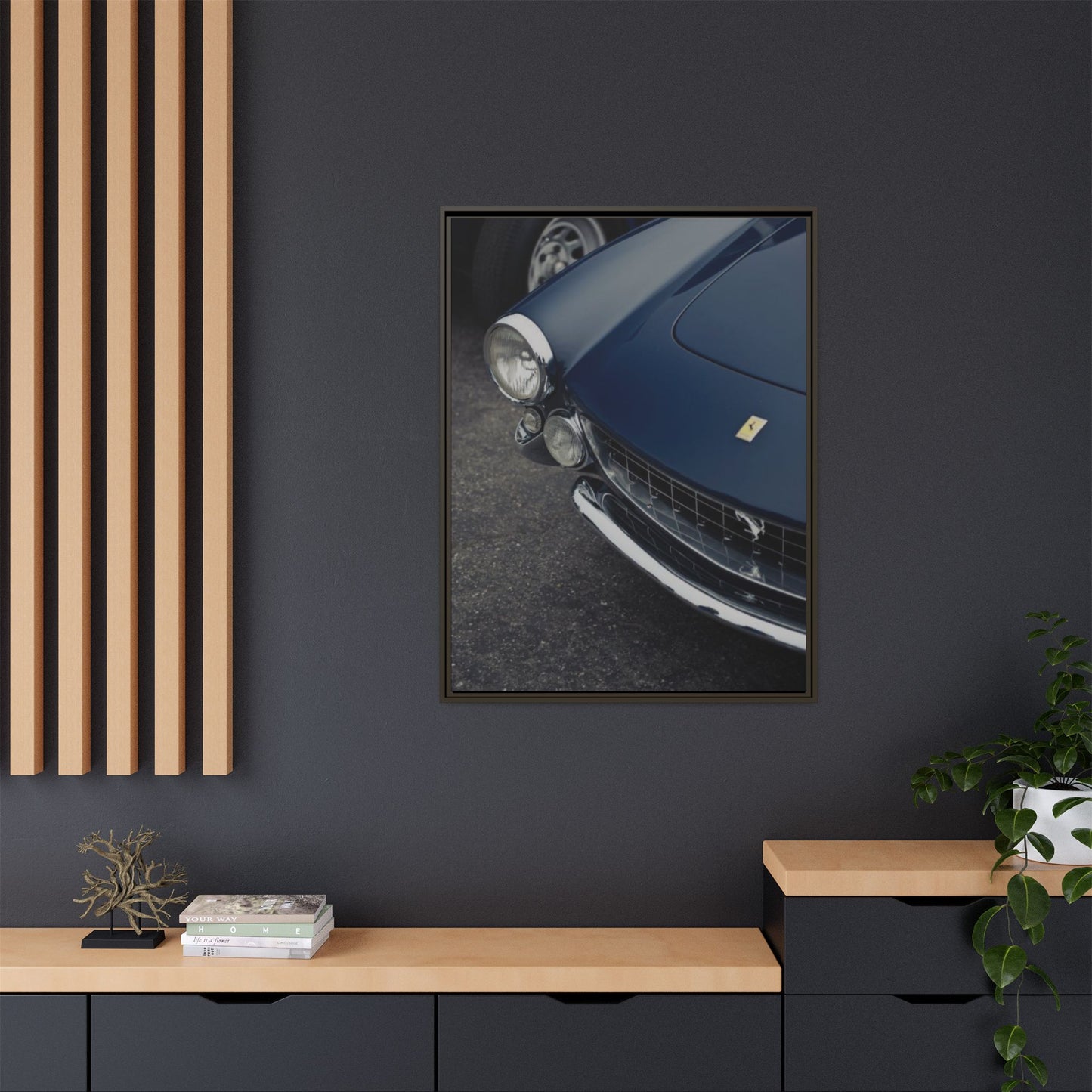 Dark Blue Ferrari ArtWork