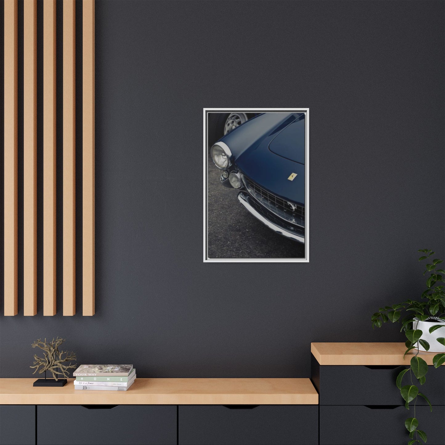 Dark Blue Ferrari ArtWork