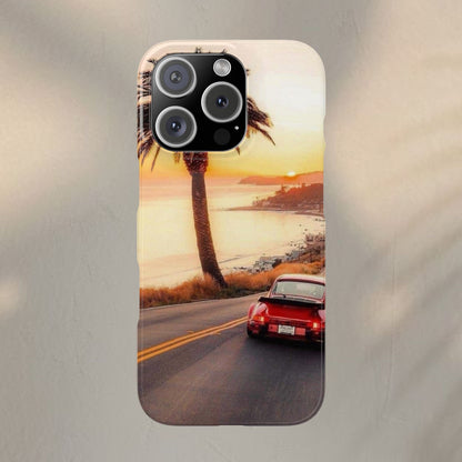 Red Porsche in Sunset Case