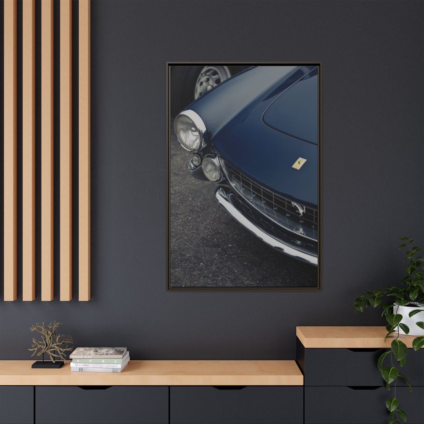 Dark Blue Ferrari ArtWork