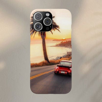 Red Porsche in Sunset Case