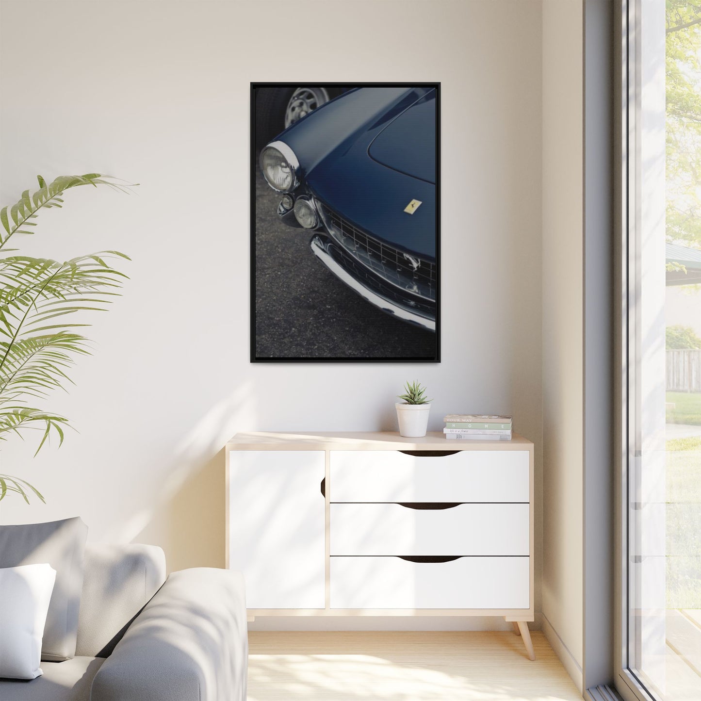 Dark Blue Ferrari ArtWork