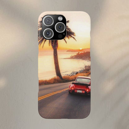 Red Porsche in Sunset Case