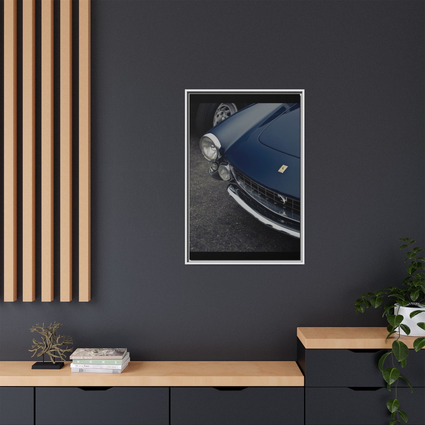 Dark Blue Ferrari ArtWork