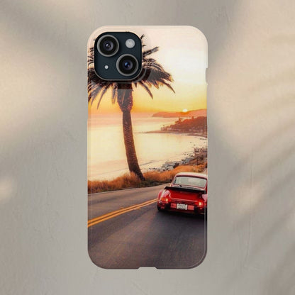 Red Porsche in Sunset Case